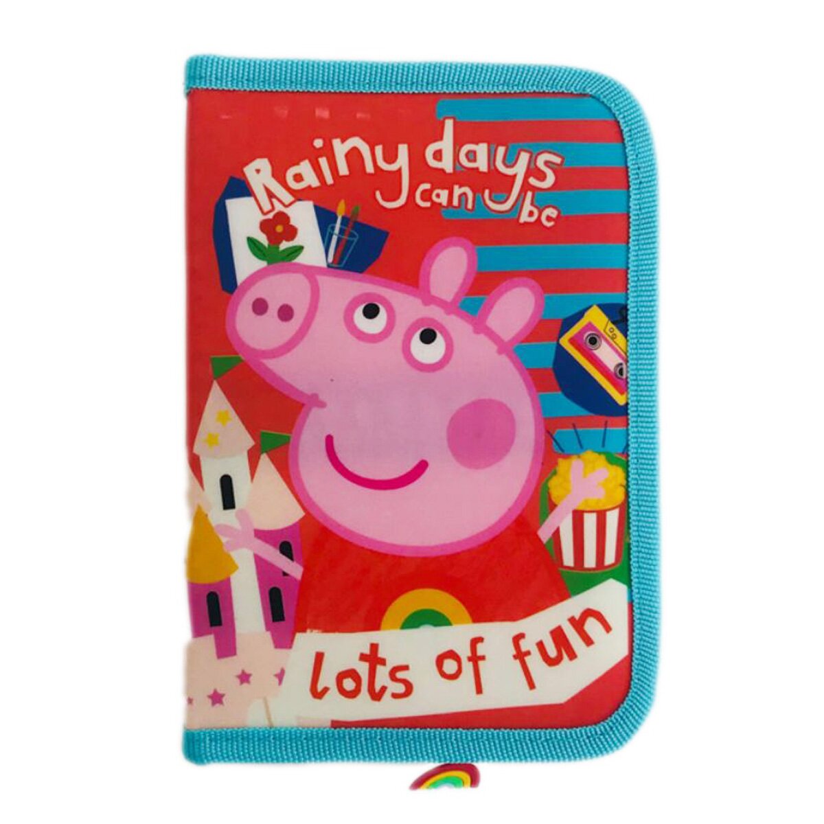 Peppa Pig Penar cu fermoar si 2 flapsuri