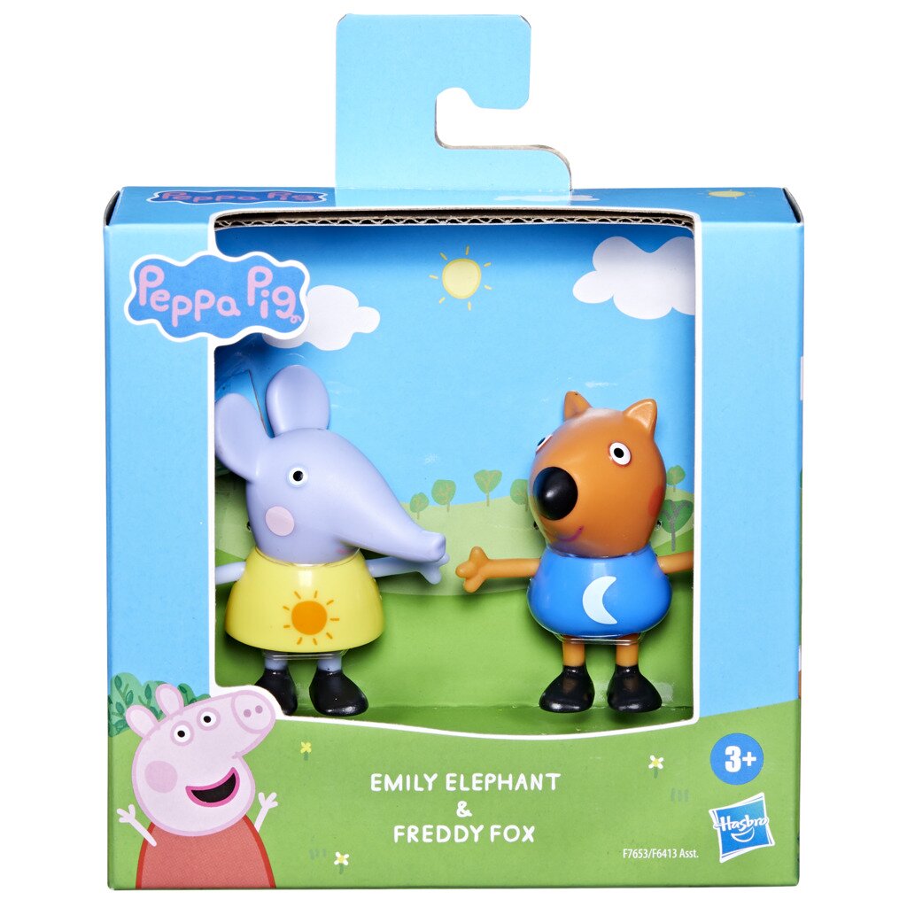 Peppa Pig Set 2 figurine Emily Elephant si Freddy Fox F7653