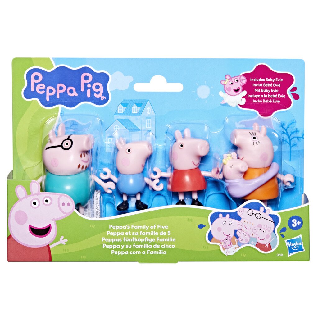 Peppa Pig Set de joaca cu 5 figurine Peppas Family G0506