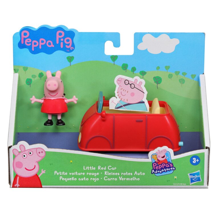 Peppa Pig Set figurina si masinuta Little Red Car F2212