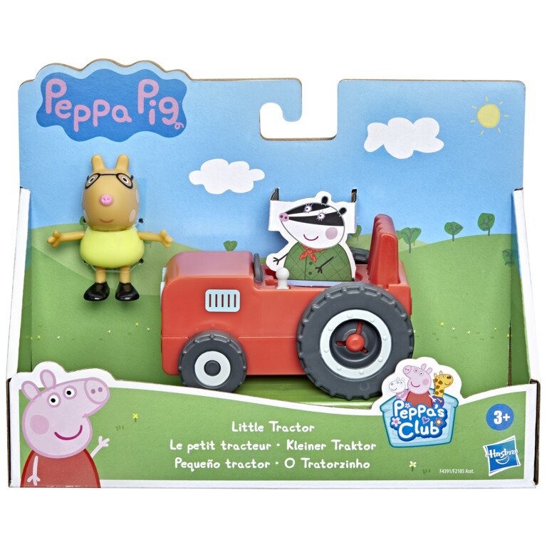Peppa Pig Set figurina si mini vehicul Little Tractor F4391
