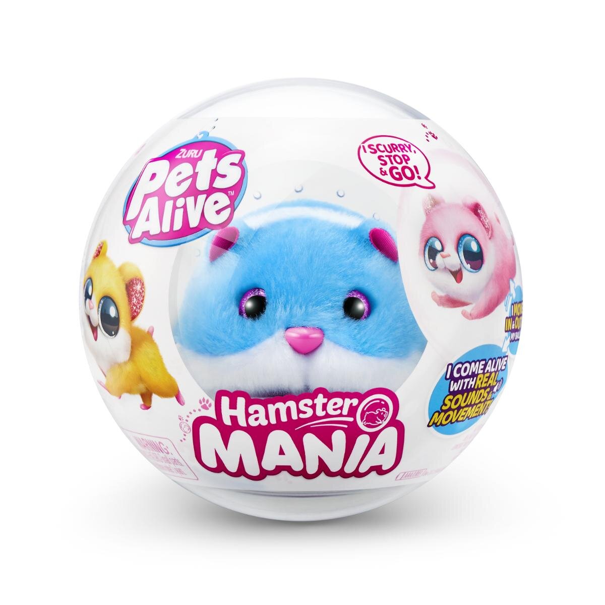 Pets Alive Jucarie de plus Hamster Albastru