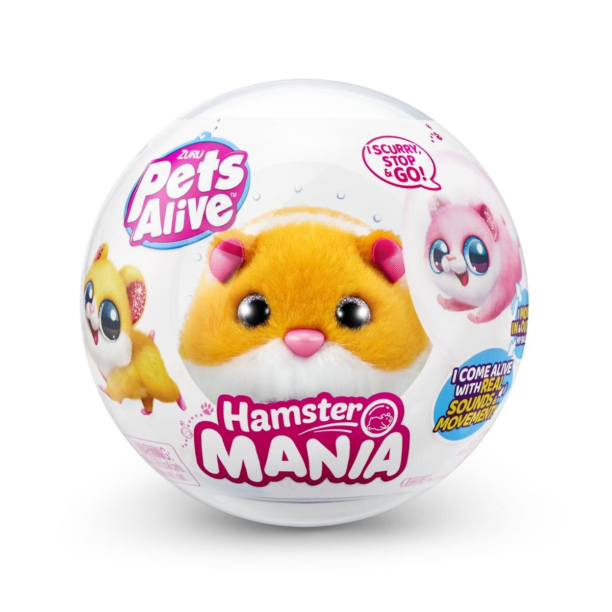 Pets Alive Jucarie de plus Hamster Portocaliu