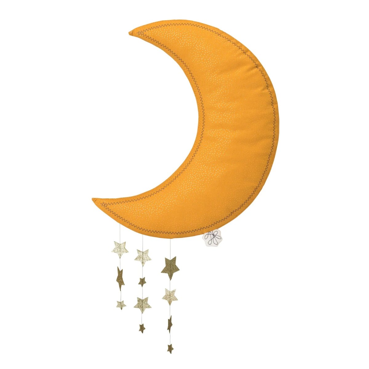 Picca Loulou Decoratiune Luna cu stele aurii 45 cm