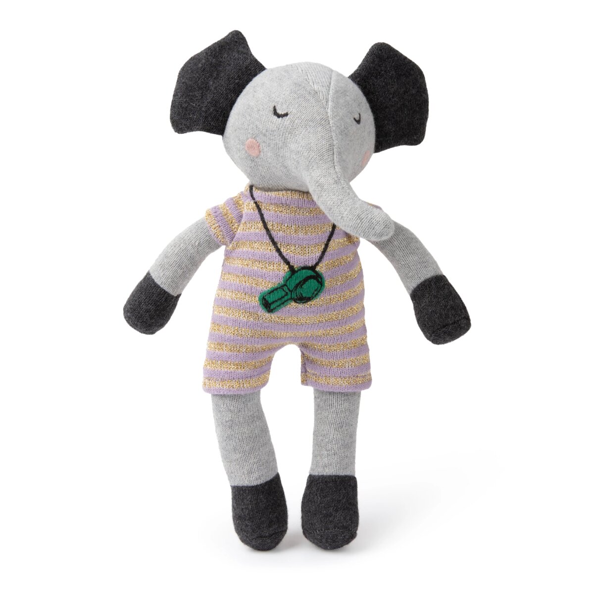 Picca Loulou Jucarie de plus din bumbac organic Elefantul Elliot 25 cm