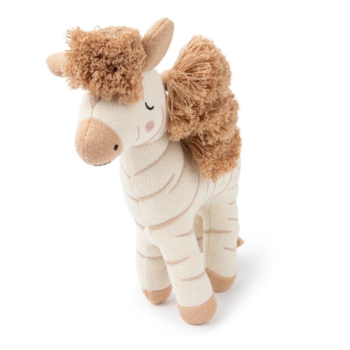 Picca Loulou Jucarie de plus din bumbac organic Zebra Ziggy 25 cm