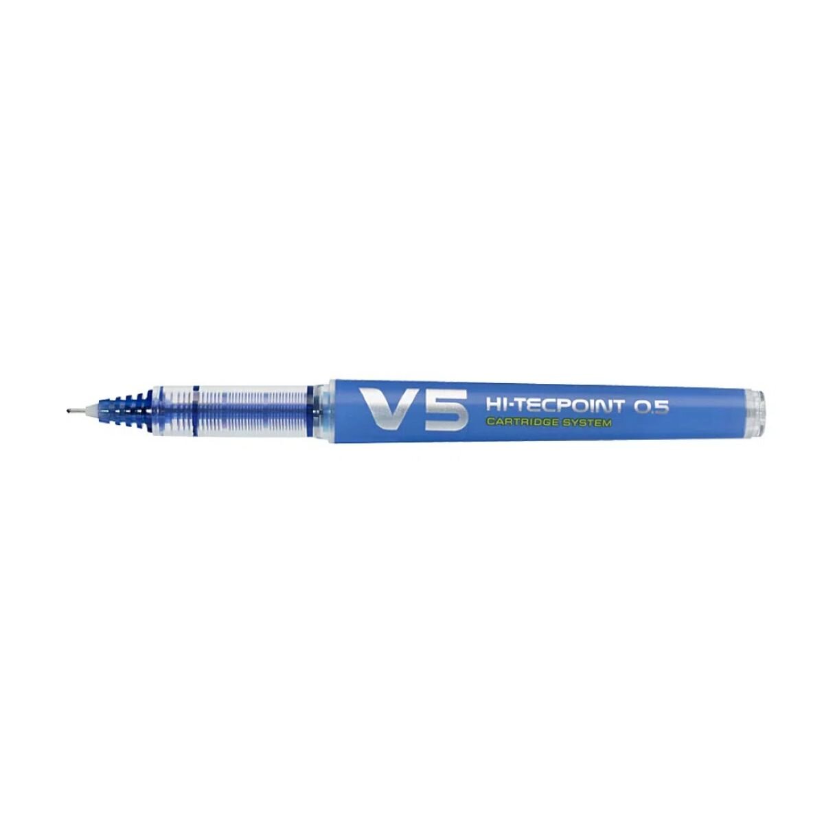 Pilot Pix cu varf Roller V5 Hi-Tecpoint reincarcabil Albastru 0.5 mm