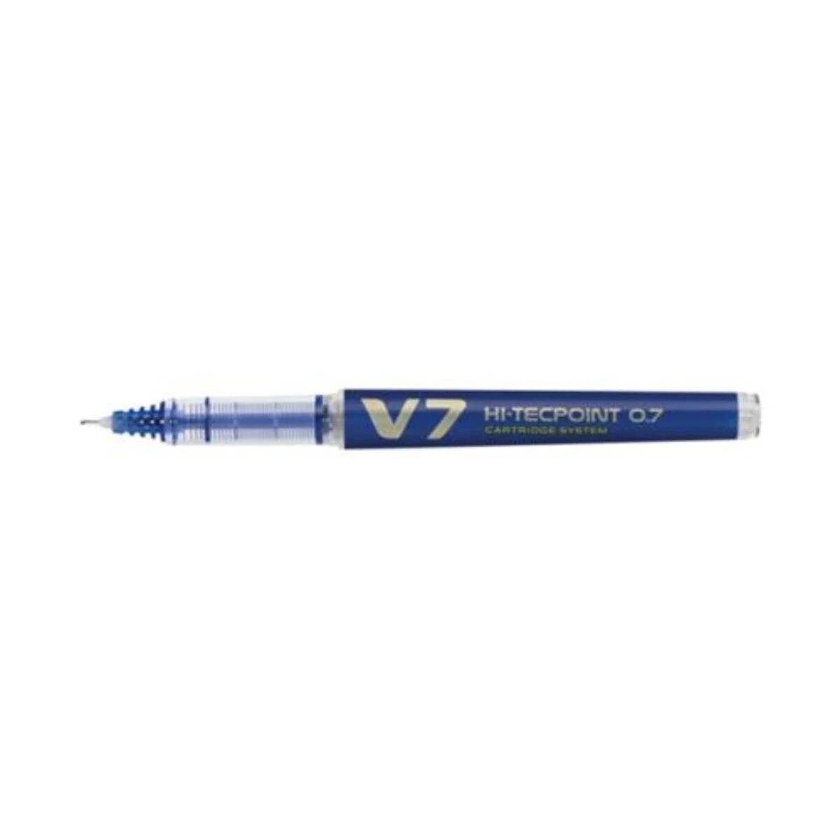 Pilot Pix cu varf Roller V7 Hi-Tecpoint reincarcabil Albastru 0.7 mm