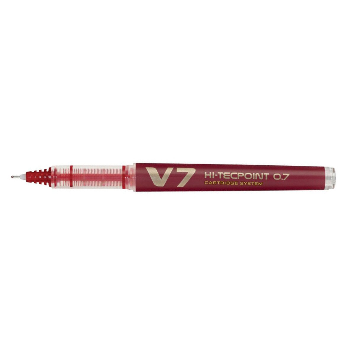 Pilot Pix cu varf Roller V7 Hi-Tecpoint reincarcabil Rosu 0.7 mm