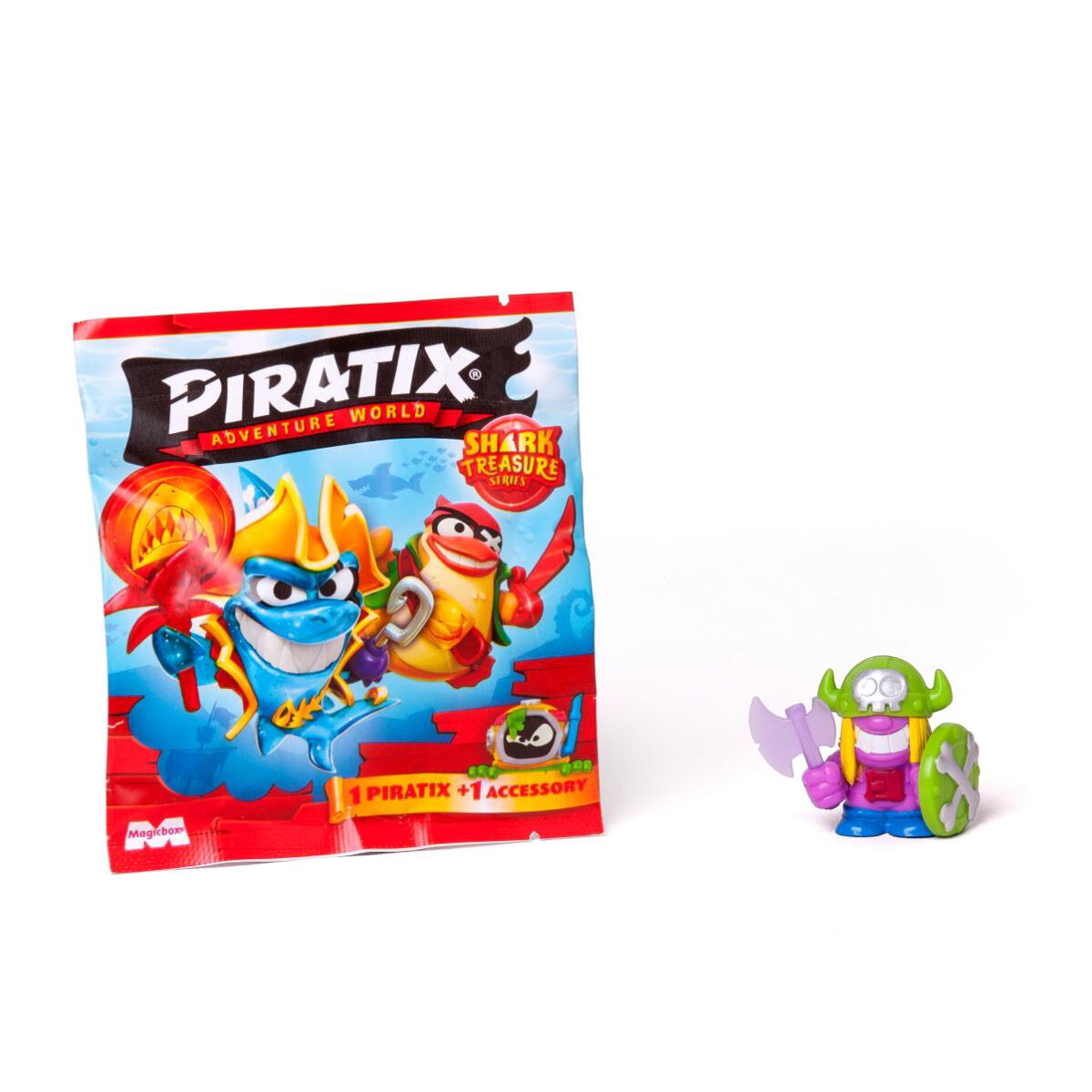 Piratix Figurina surpriza cu accesoriu Shark Treasure