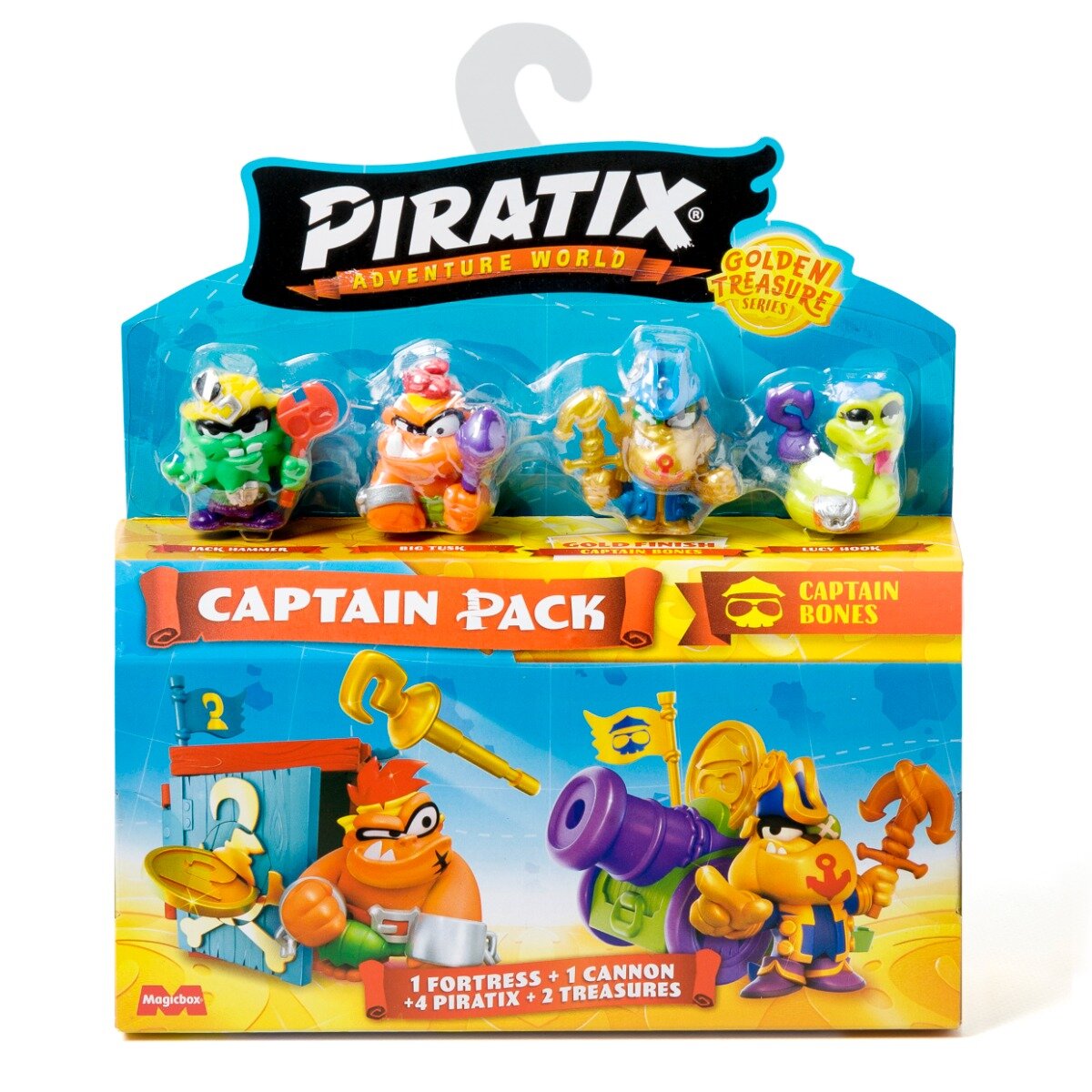 Piratix Set 4 figurine Golden Treasure Captain Bones