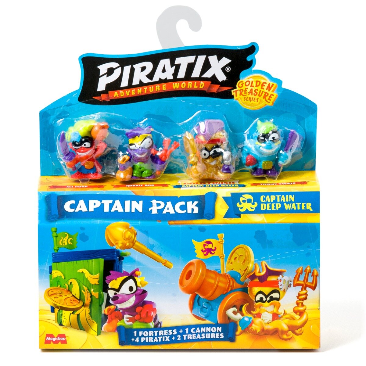 Piratix Set 4 figurine Golden Treasure Captain Deep Water