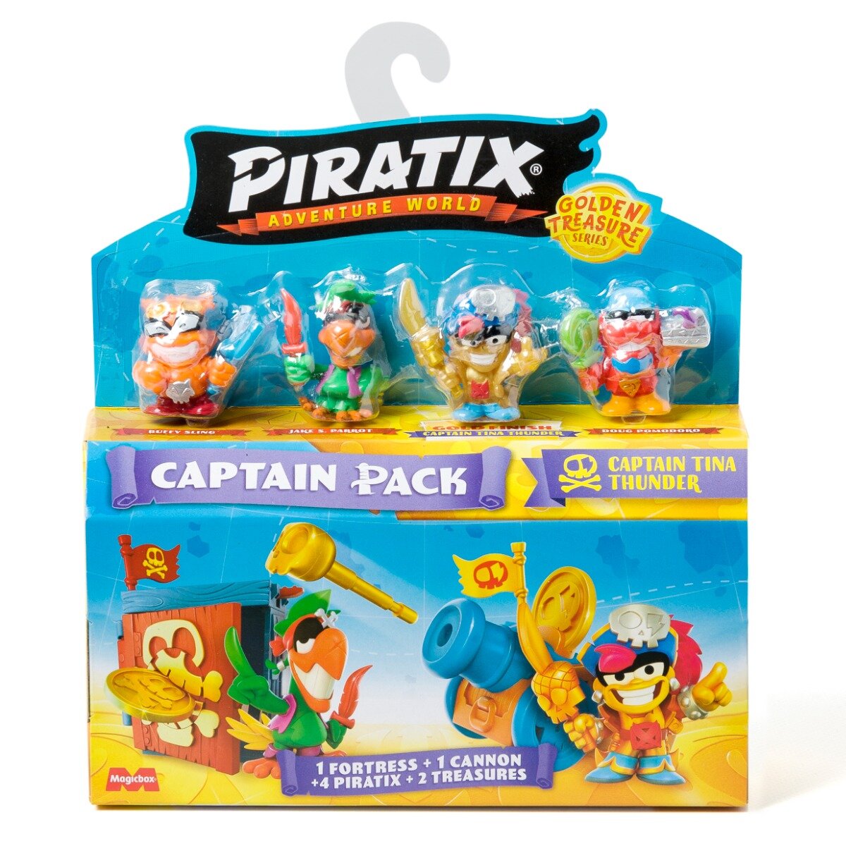 Piratix Set 4 figurine Golden Treasure Captain Tina Thunder