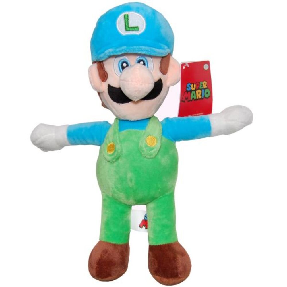 Play by Play Jucarie din plus Luigi ice cu sapca bleu Super Mario 31 cm