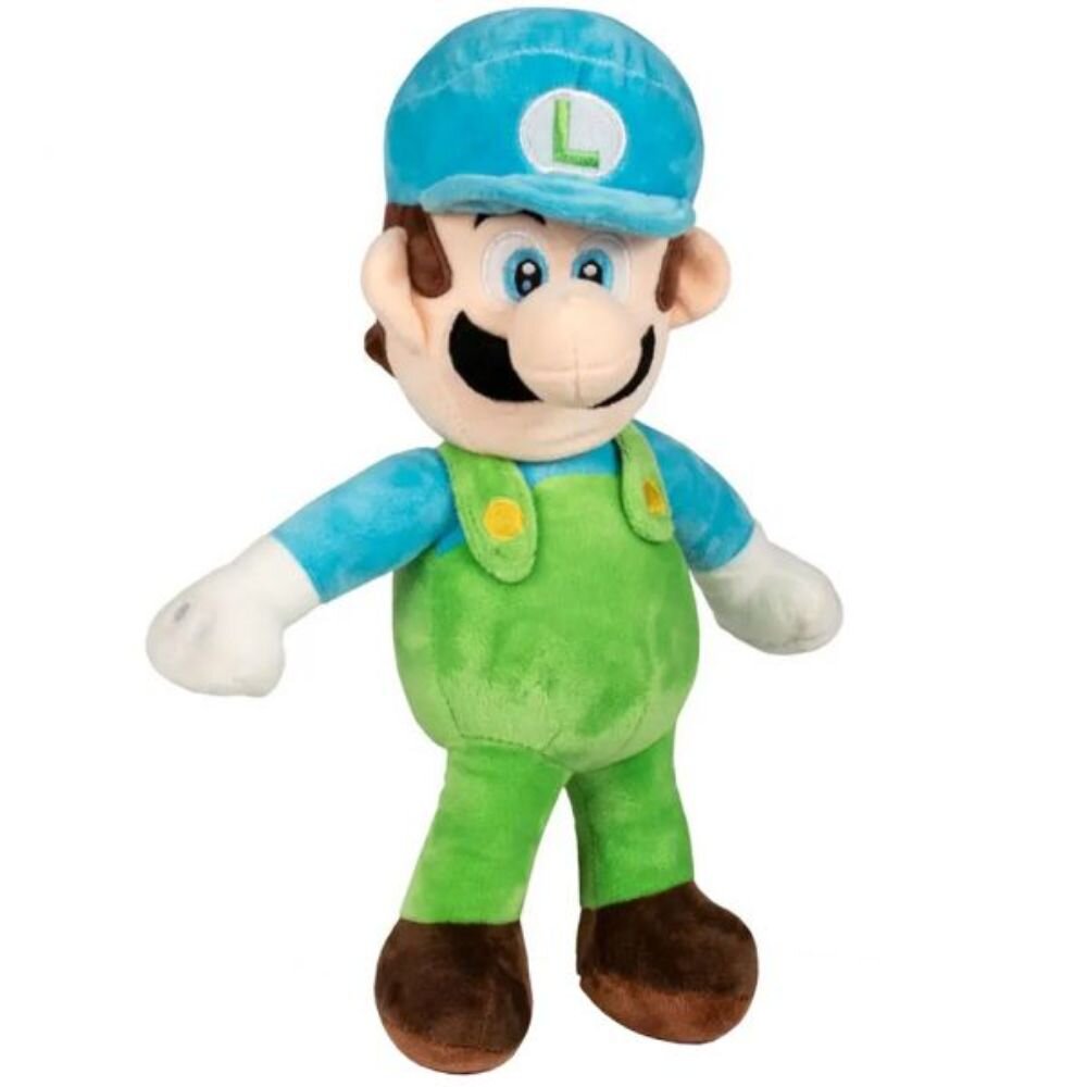Play by Play Jucarie din plus Luigi Ice cu sapca bleu Super Mario 38 cm
