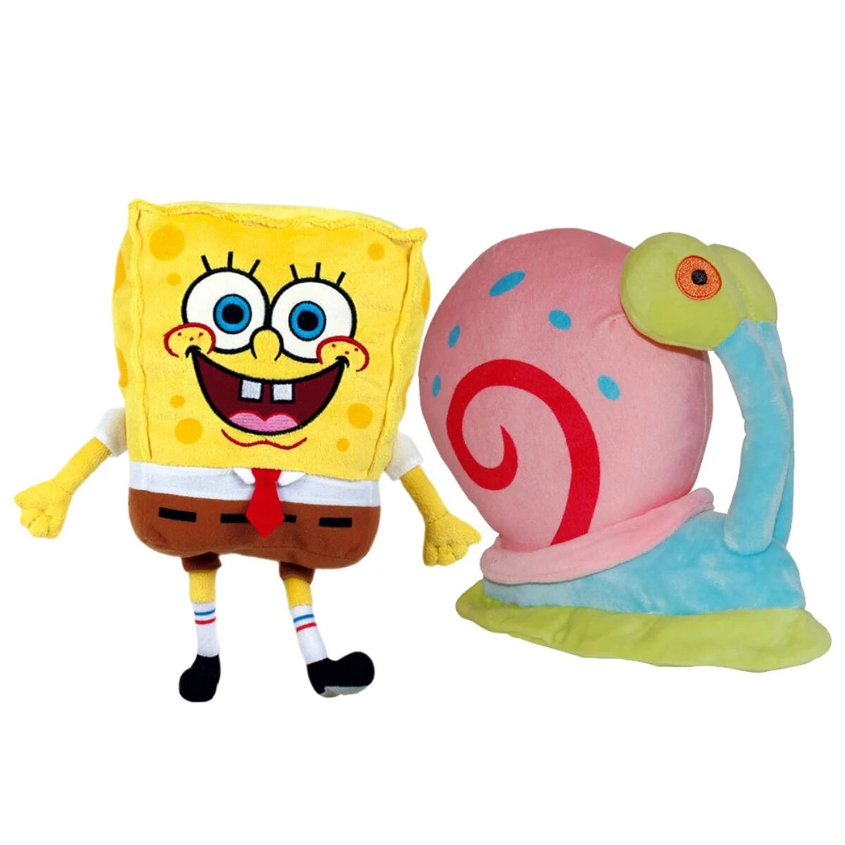 Play by Play Set 2 jucarii de plus Spongebob 26 cm si Garry 20 cm
