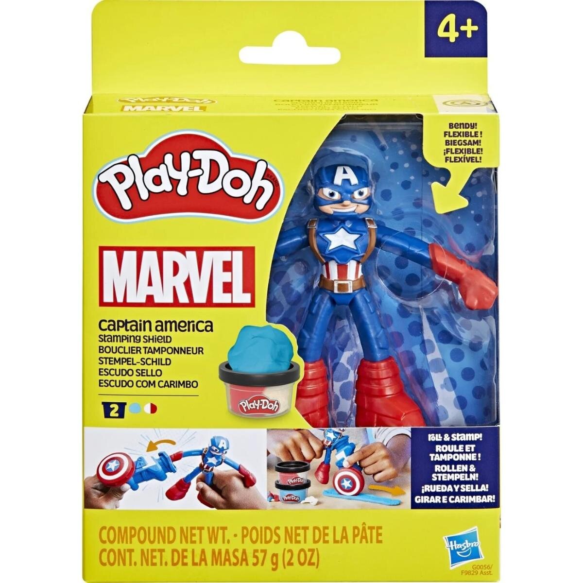 Play-Doh Set de joaca cu figurina Marvel Captain America G0056