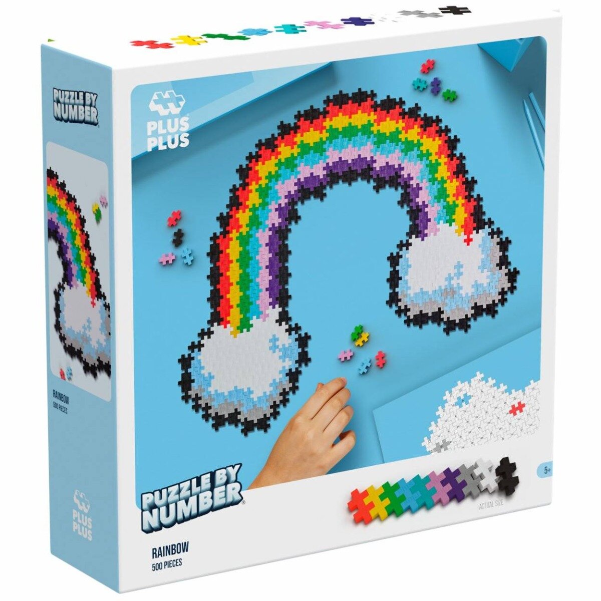 Plus-Plus Puzzle pe numere 500 piese Curcubeu