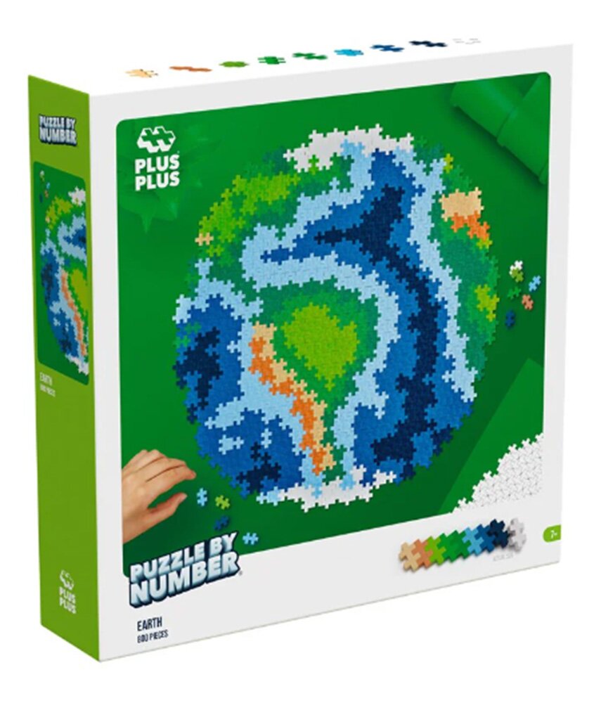 Plus-Plus Puzzle pe numere Pamantul 800 piese