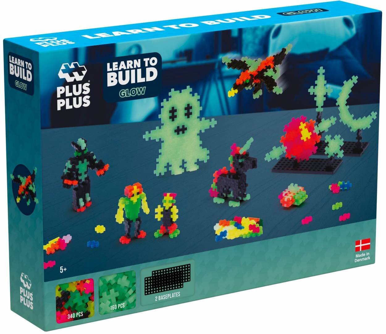 Plus-Plus Set constructie 500 piese Invata sa construiesti Culori stralucitoare