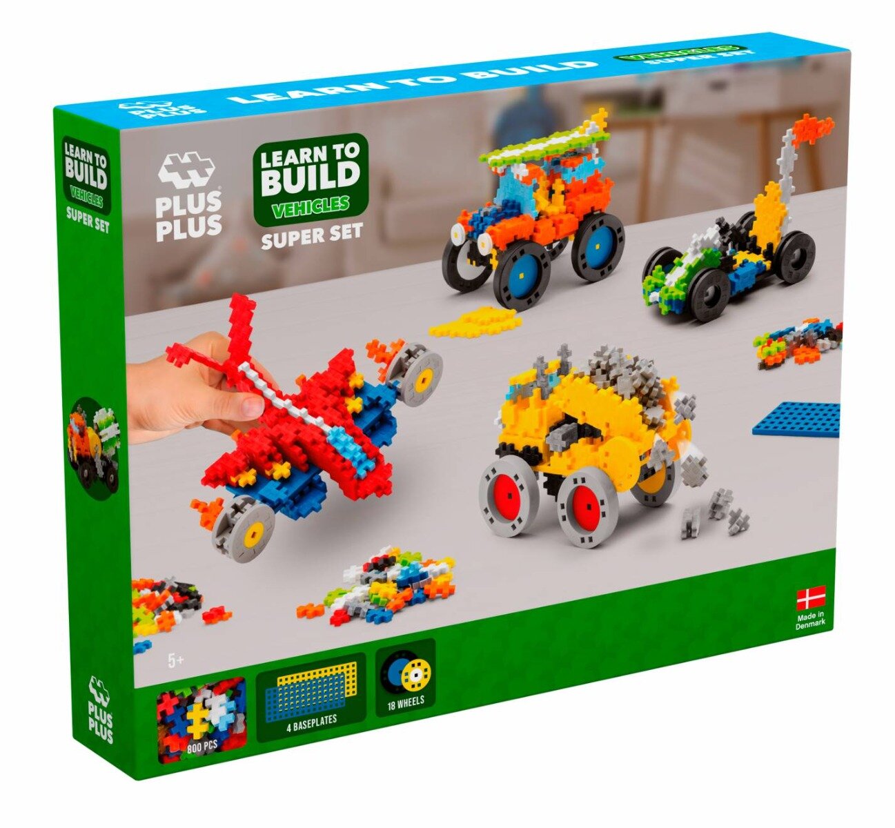 Plus-Plus Set constructie 500 piese Invata sa construiesti Vehicule