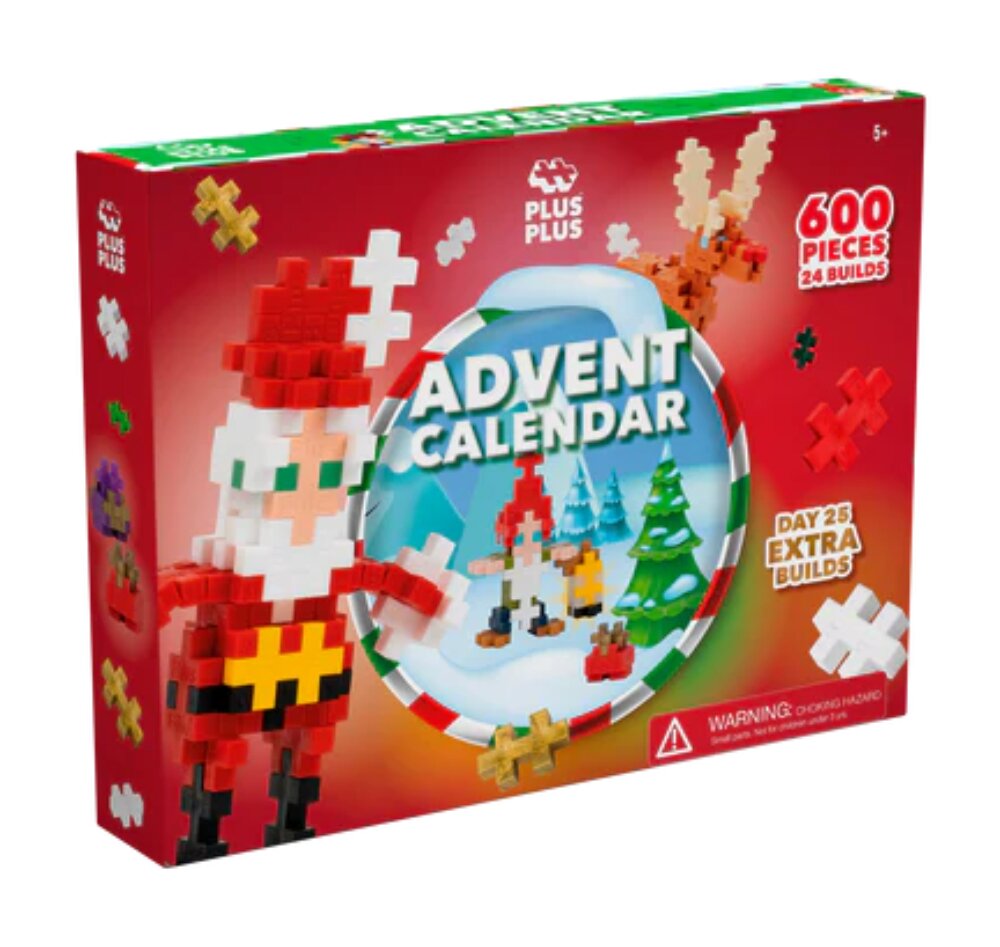 Plus-Plus Set constructie Calendar Advent Lumea lui Mos Craciun