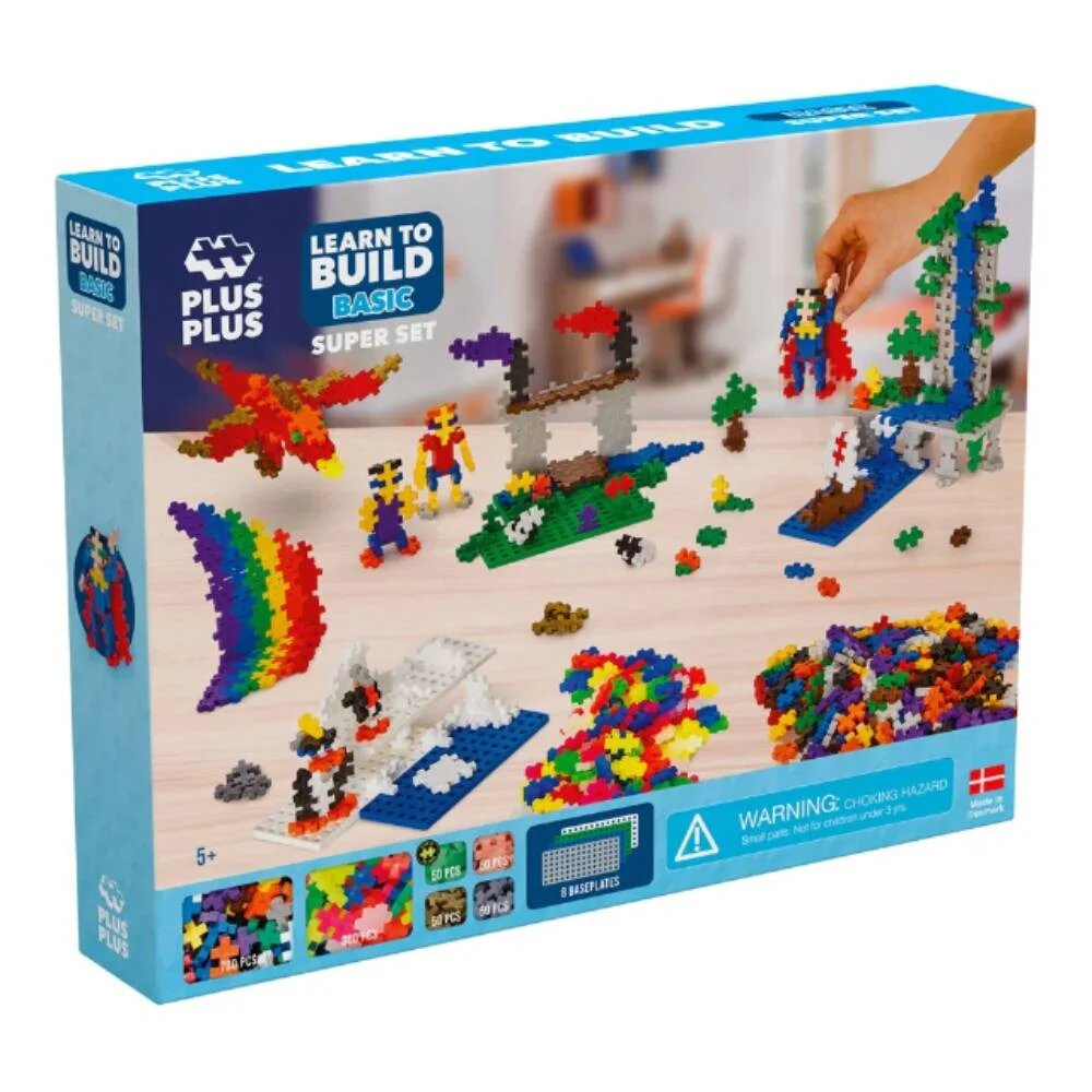 Plus-Plus Set de constructie 1200 piese Culori standard