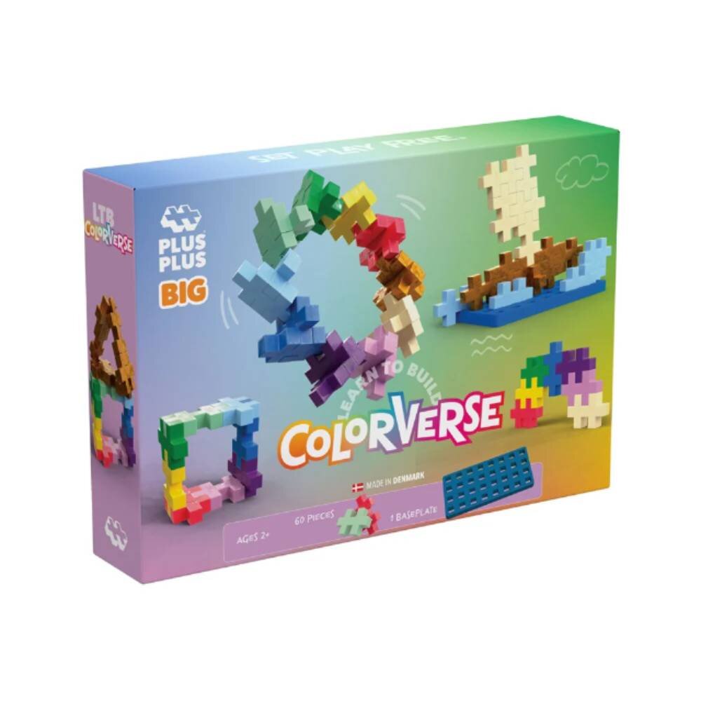 Plus-Plus Set de constructie 60 piese mari multicolore Invata sa construiesti
