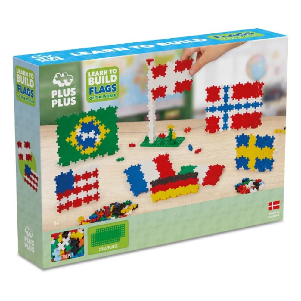 Plus-Plus Set de constructie 700 piese Steaguri