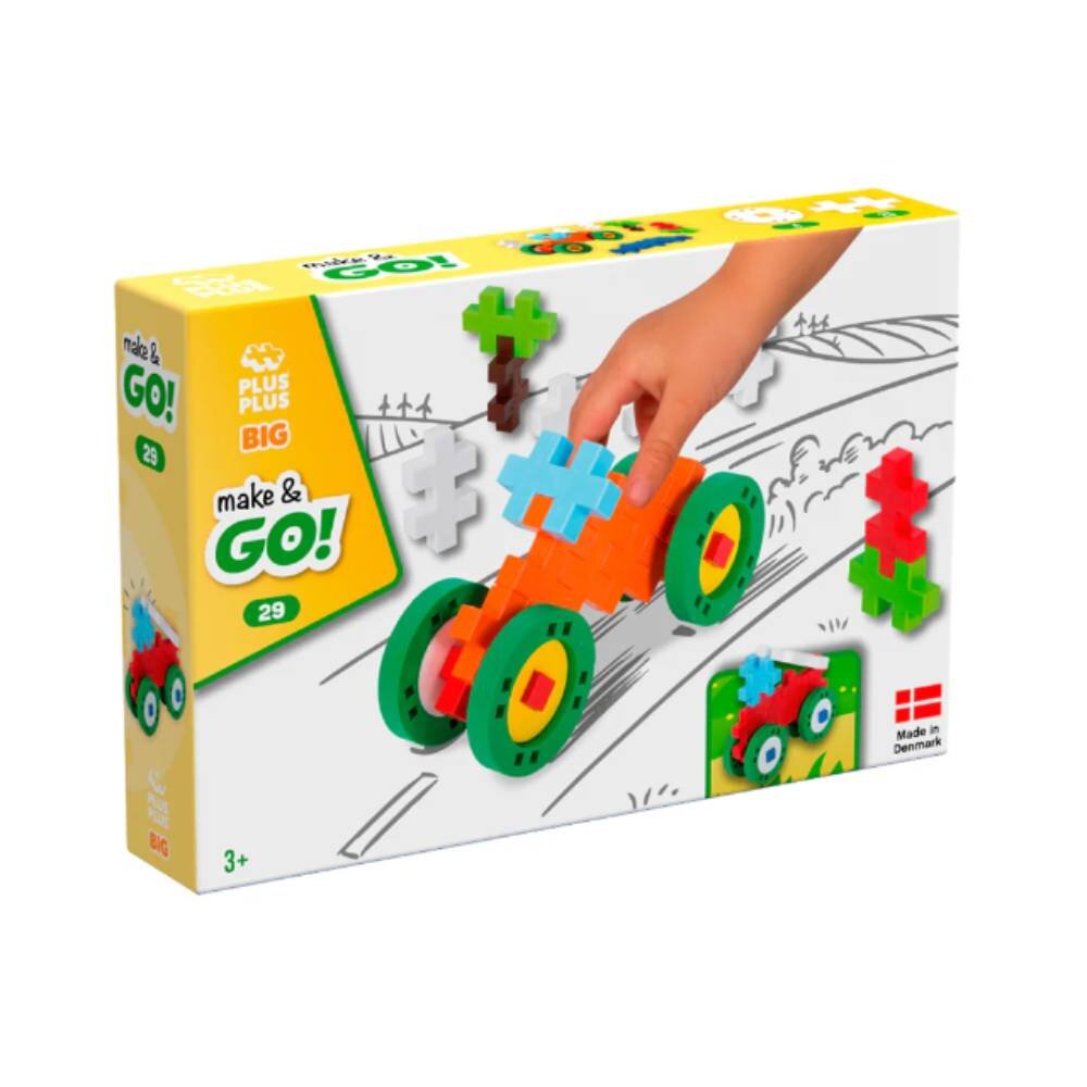 Plus-Plus Set de constructie Make and Go 29 piese mari