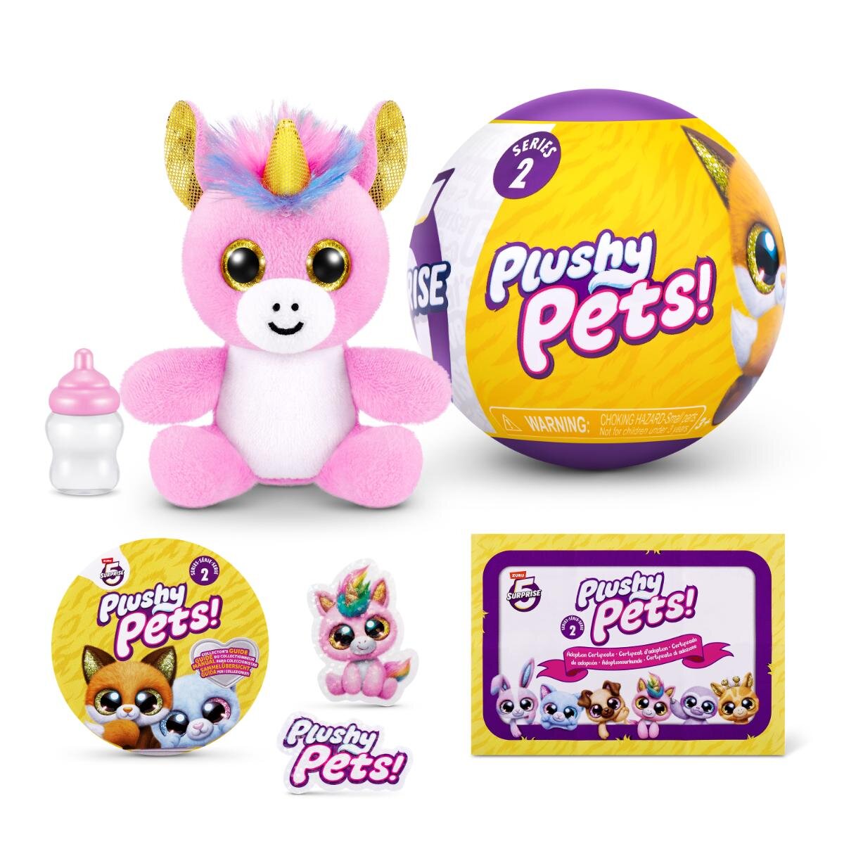Plushy Pets Jucarie de plus cu 5 surprize S2