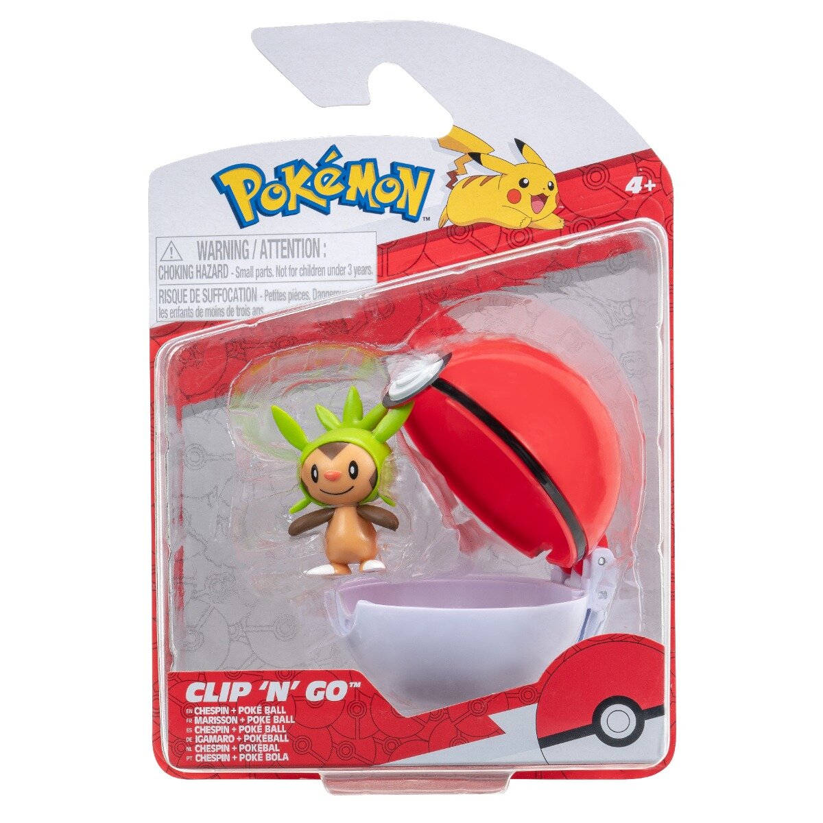 Pokemon Figurina in bila Clip N Go S2 - Chespin si Poke Ball
