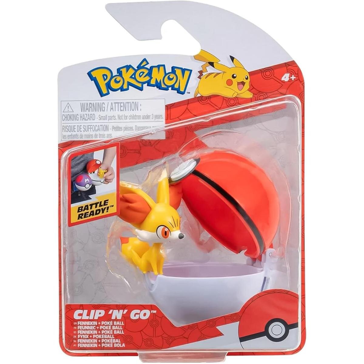 Pokemon Figurina in bila Clip N Go S2 Fennekin si Poke Ball