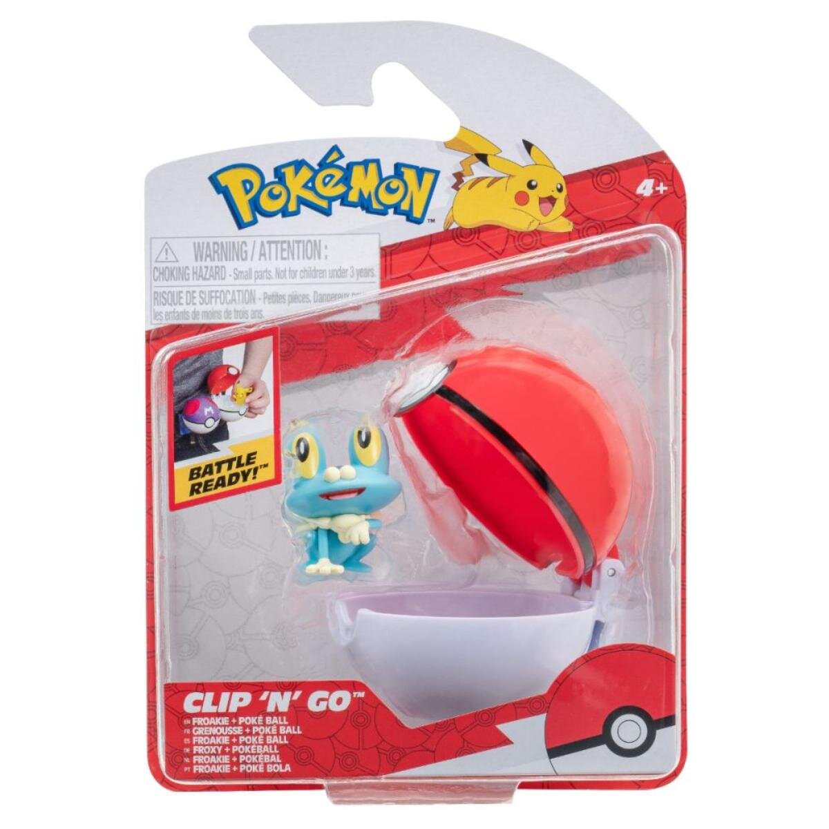 Pokemon Figurina in bila Clip N Go S2 - Froakie si Poke Ball
