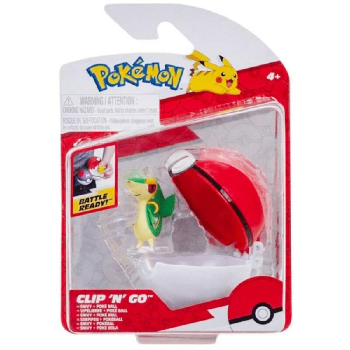 Pokemon Figurina in bila Clip N Go S2 Snivy si Poke Ball