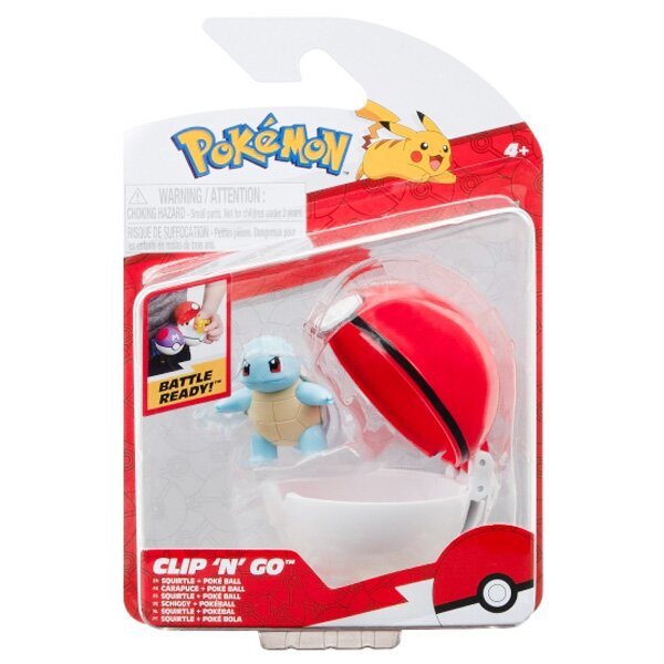 Pokemon Figurina in bila Clip N Go S2 Squirtle si Poke Ball