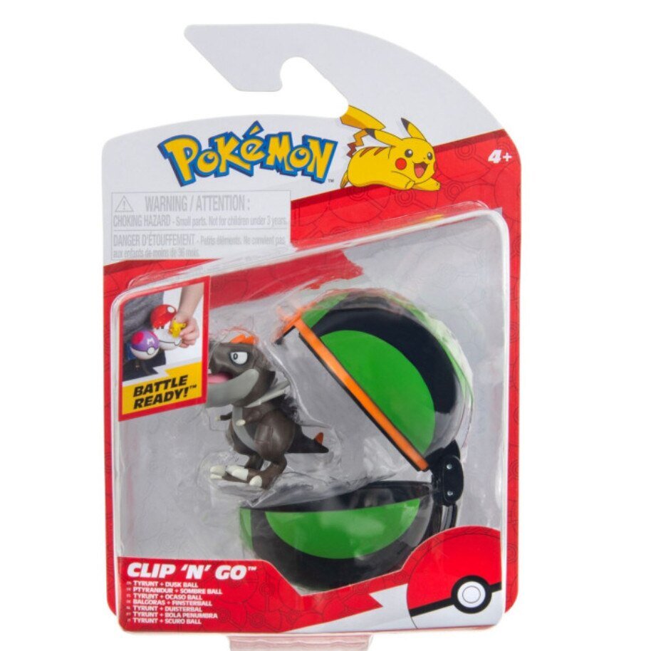 Pokemon Figurina in bila Clip N Go S2 Tyrunt si Dusk Ball