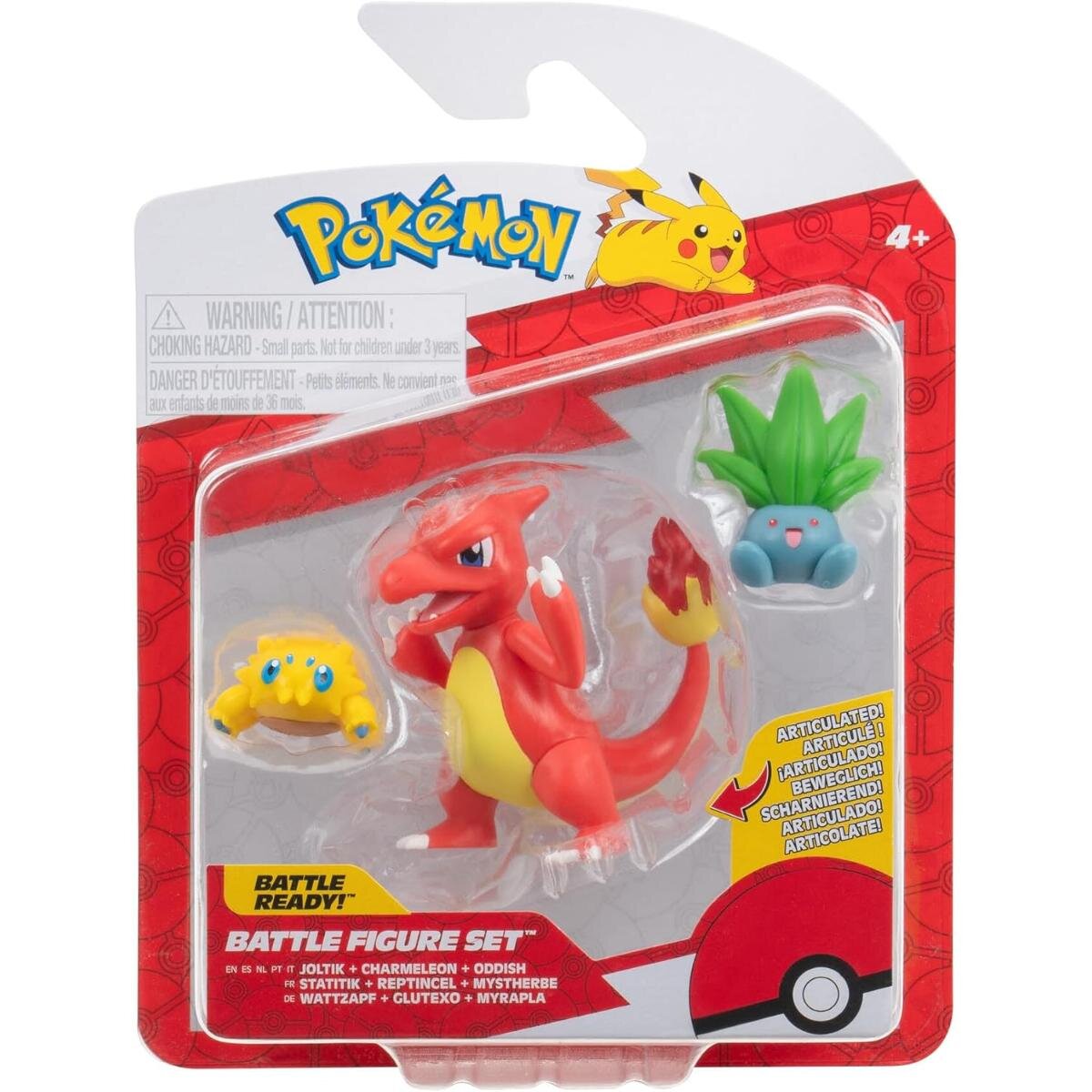 Pokemon Set 3 figurine de actiune Joltik Charmelon si Oddish