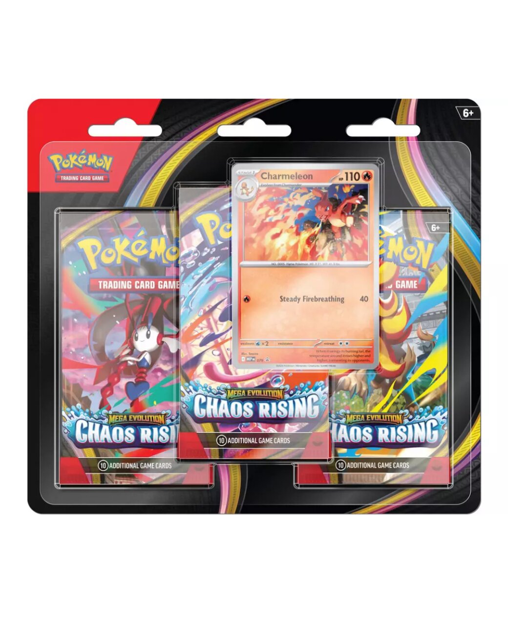 Pokemon Set 3 pachete carti de joc TCG Mega Evolution Chaos Rising