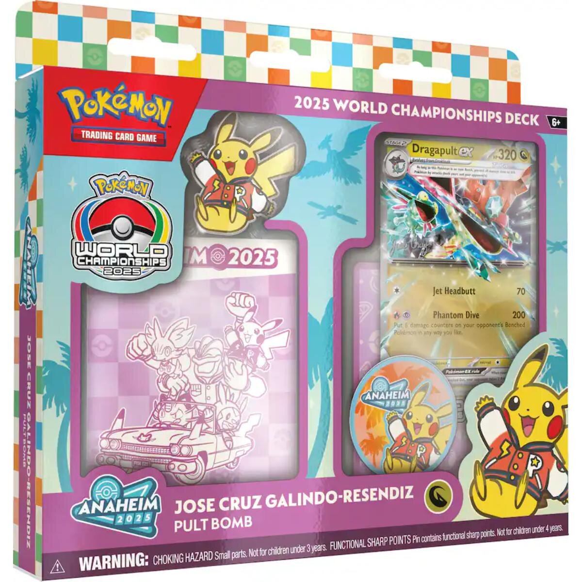 Pokemon Set carti de joc TCG 2025 World Championship Decks Jose Cruz Galindo-Resendiz