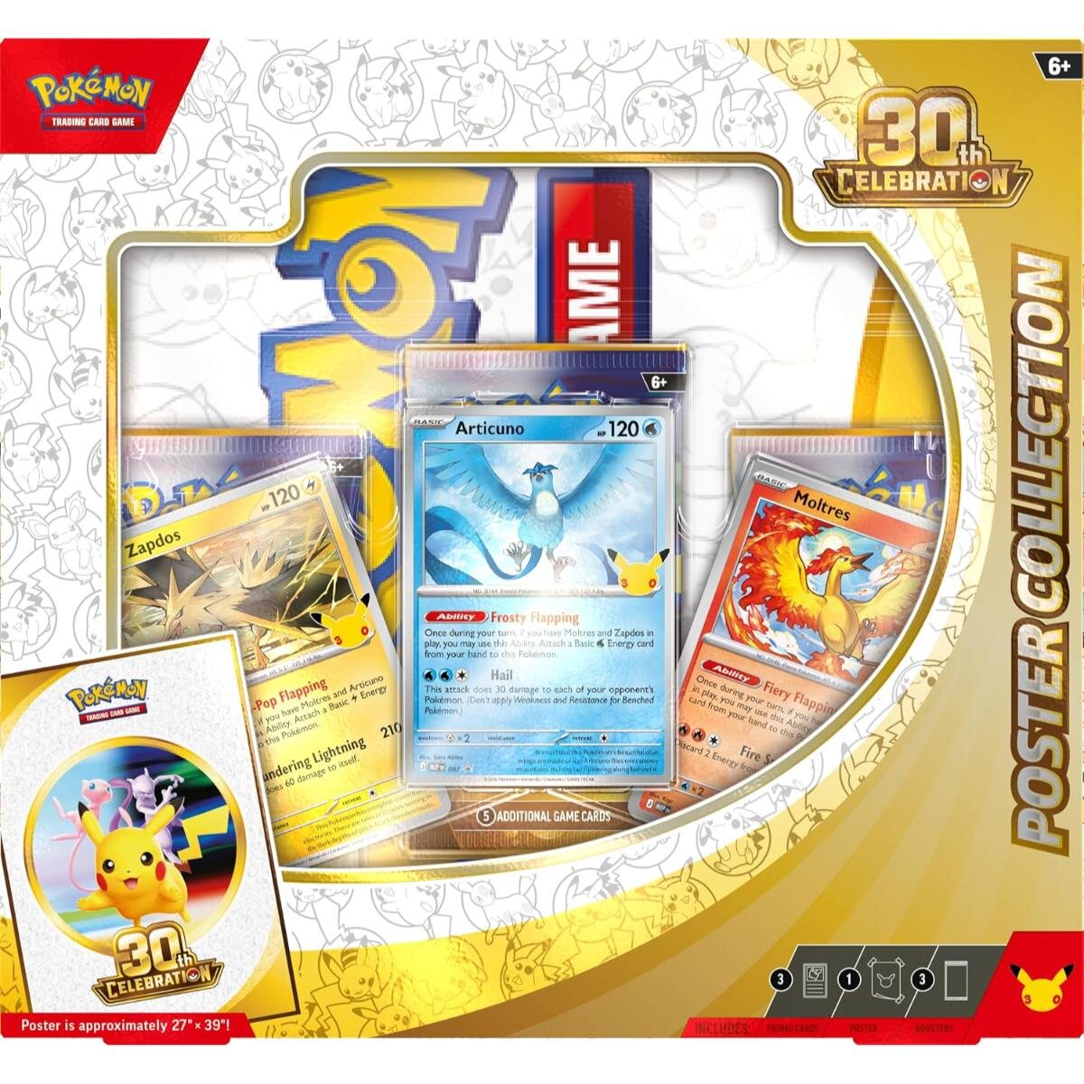 Pokemon Set carti de joc TCG Celebration 30Th Poster Collection