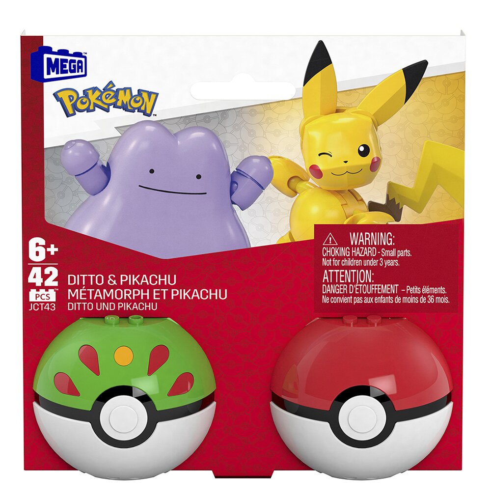 Pokemon Set de constructie Mega Pikachu si Ditto JCT43
