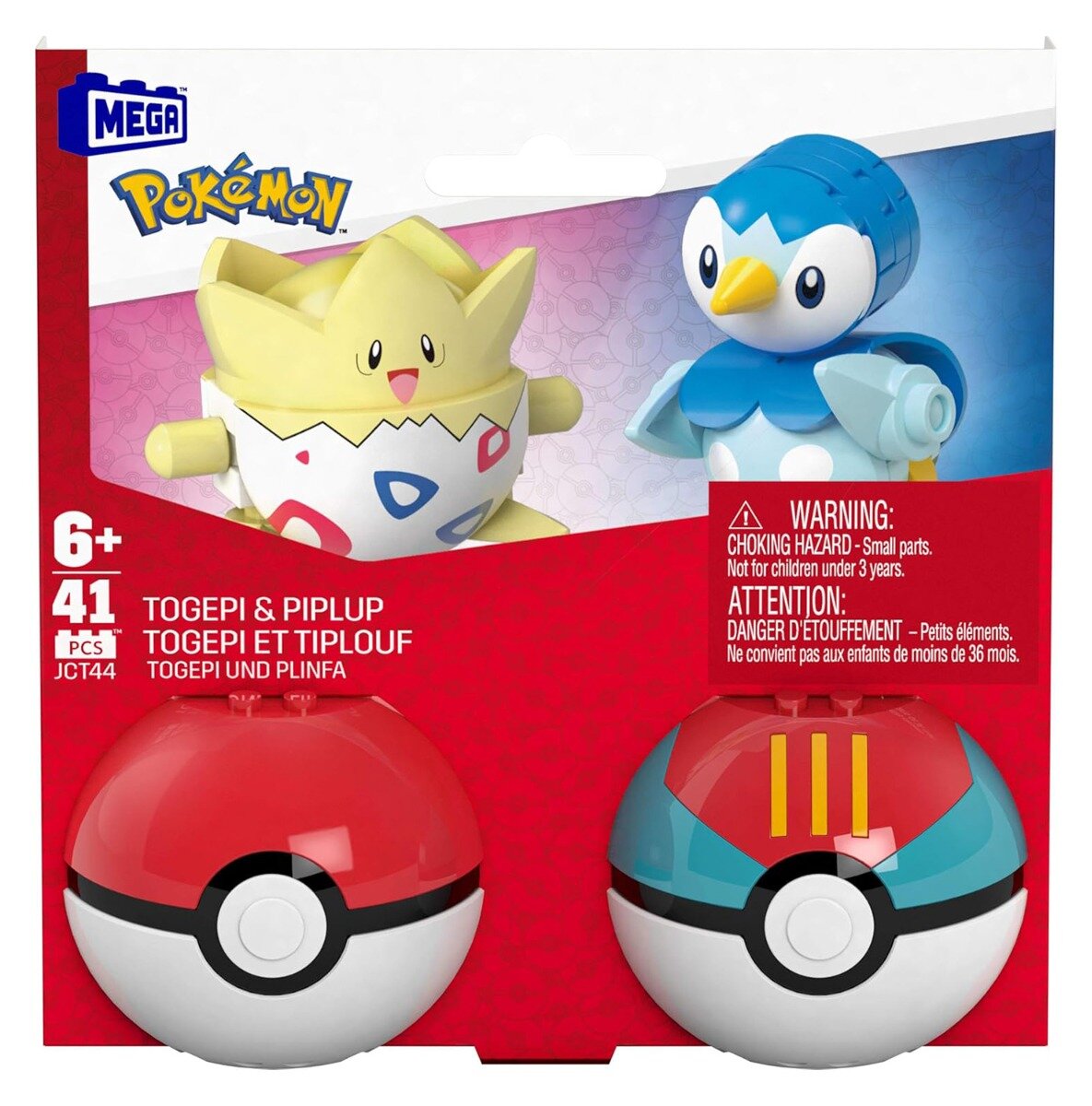 Pokemon Set de constructie Mega Togepi si Piplup JCT44