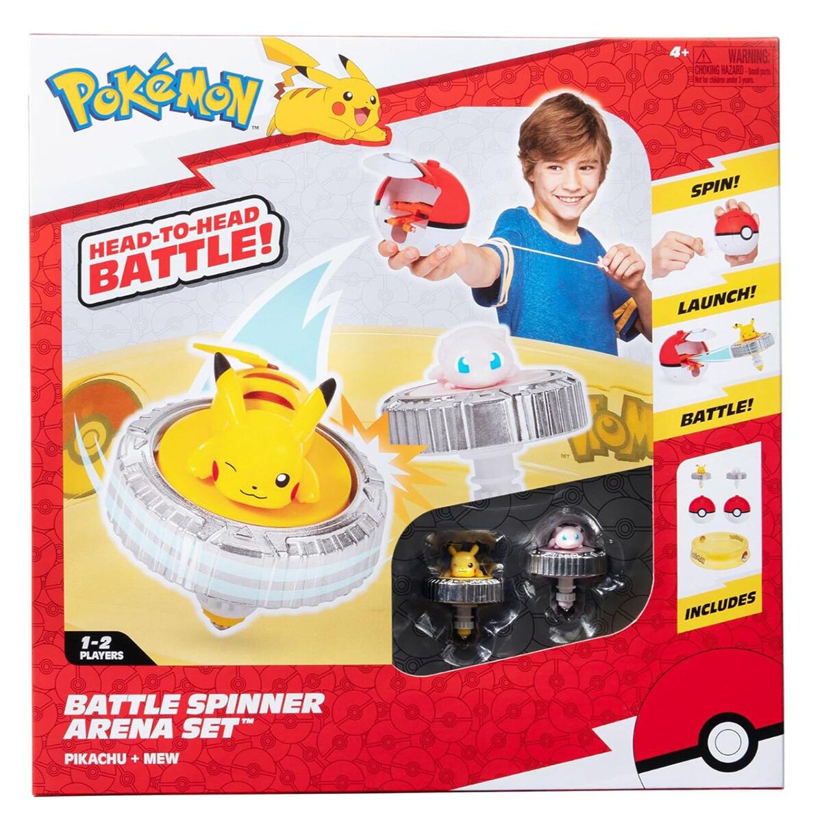 Pokemon Set de joaca cu doua figurine Pokémon Battle Spinner Arena