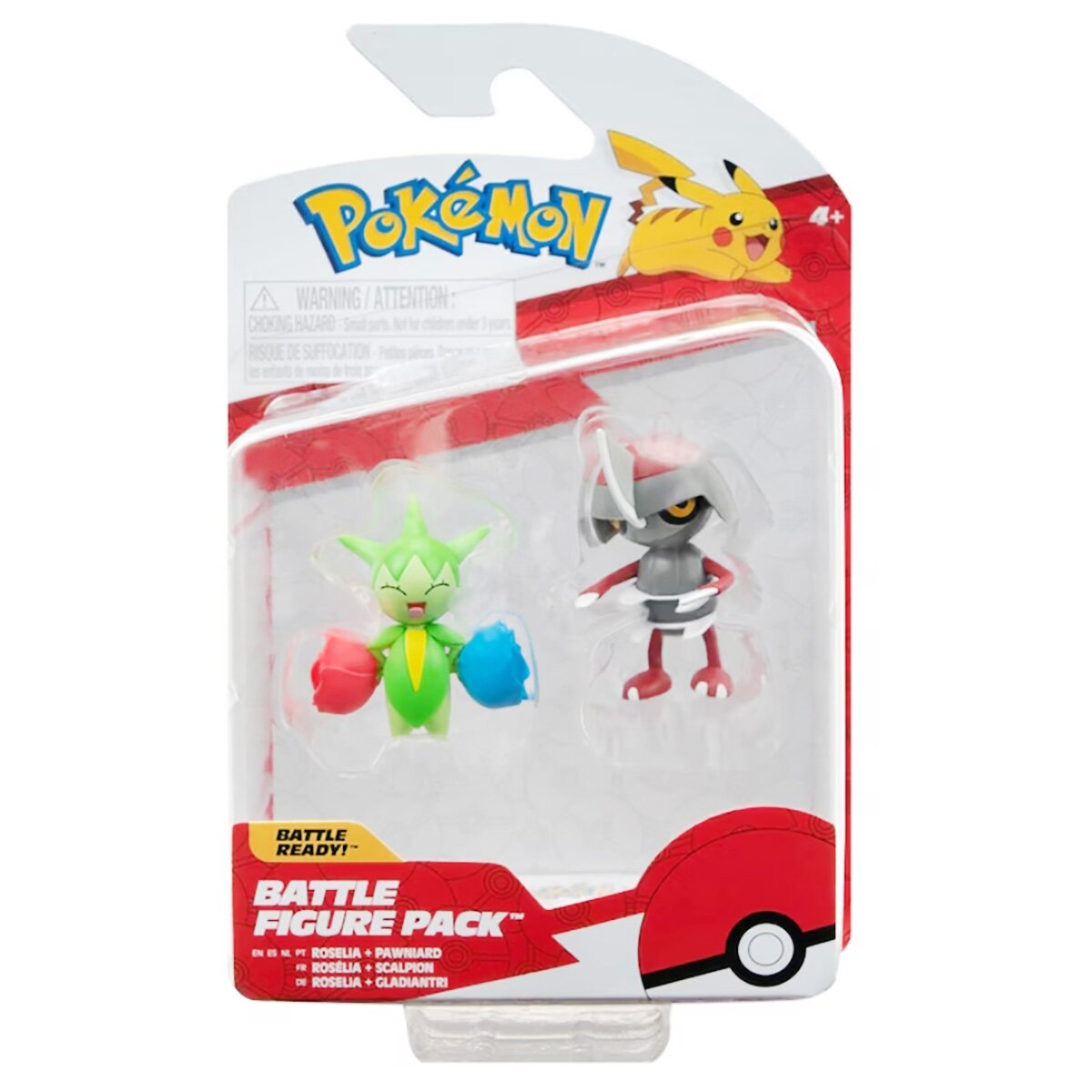 Pokemon Set figurine articulate Battle Roselia si Pawniard