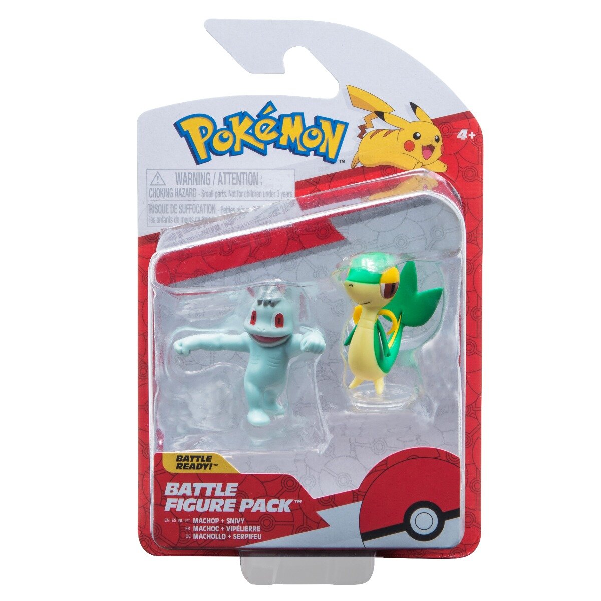 Pokemon Set Figurine articulate S2 Machop si Snivy
