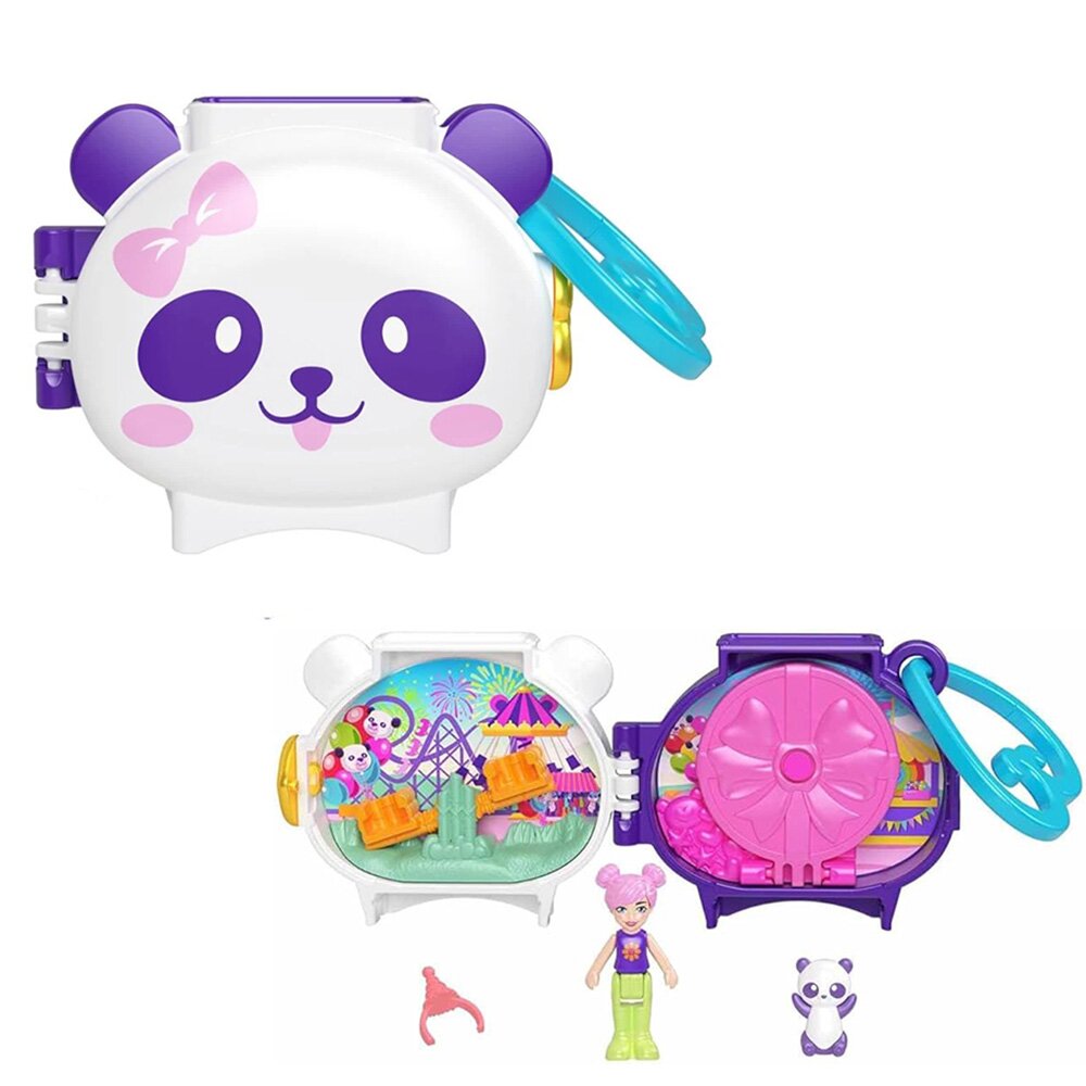 Polly Pocket Mini gentuta in forma de animalut cu accesorii Panda HRD38