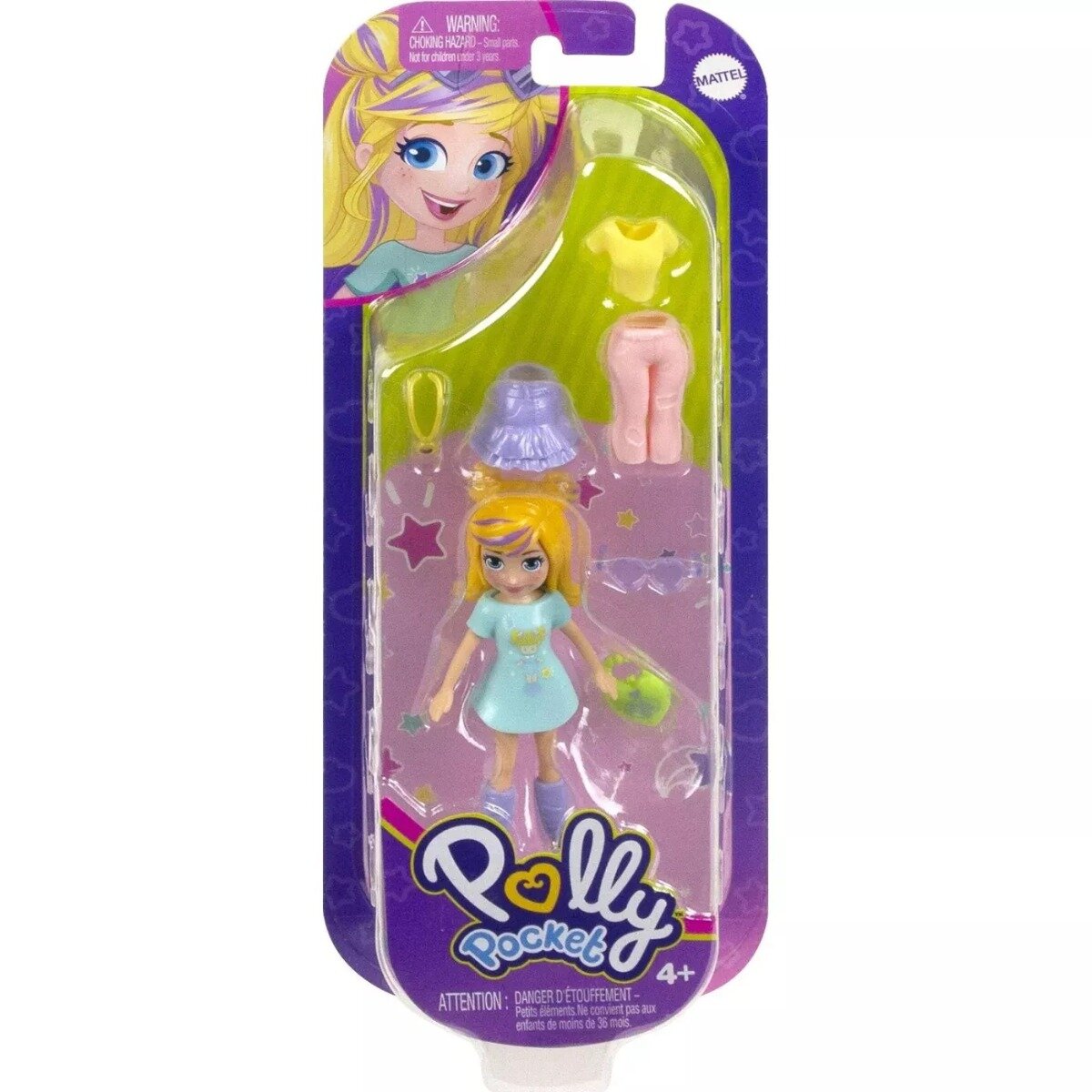 Polly Pocket Mini papusa cu haine de schimb HKV83