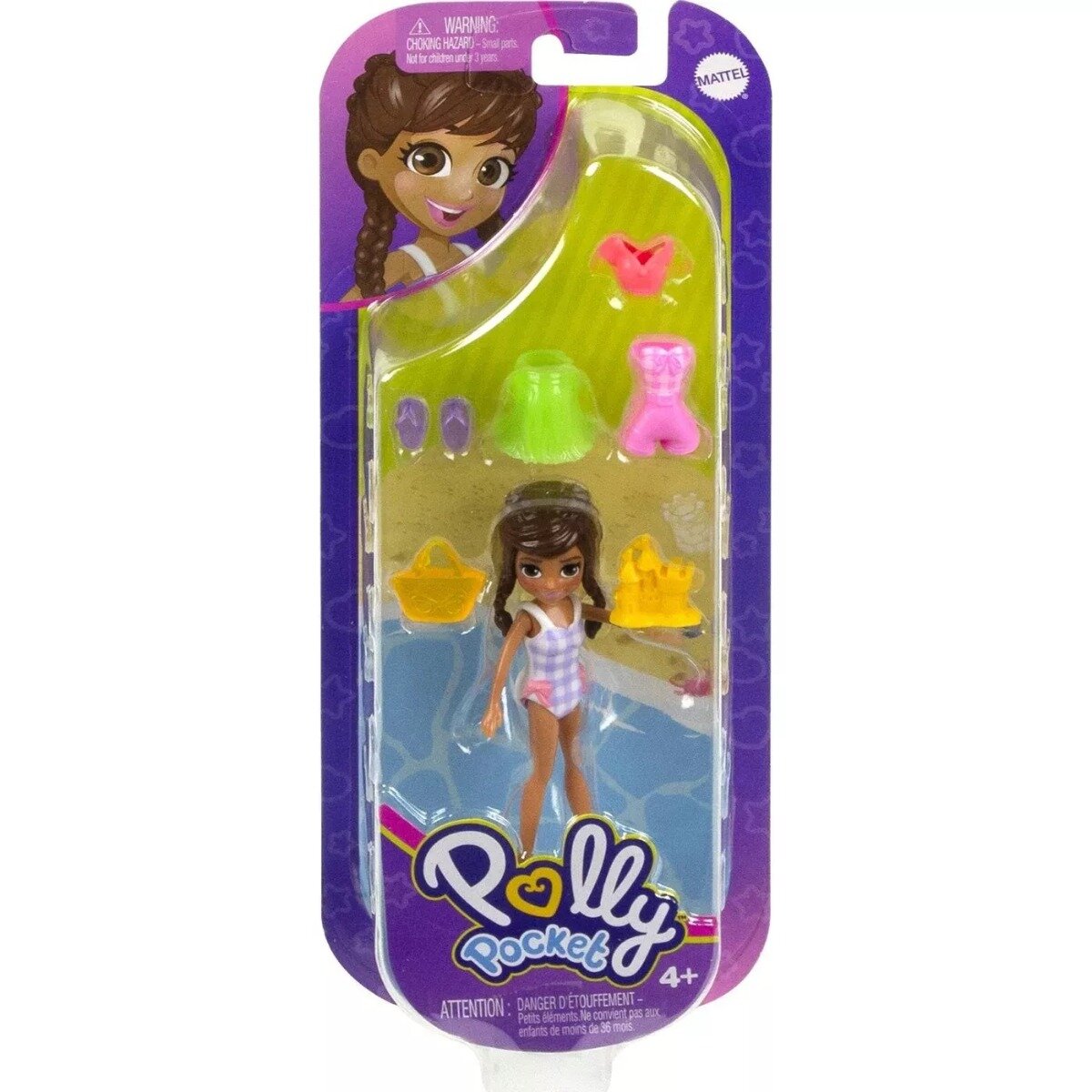 Polly Pocket Mini papusa cu haine de schimb HKV86