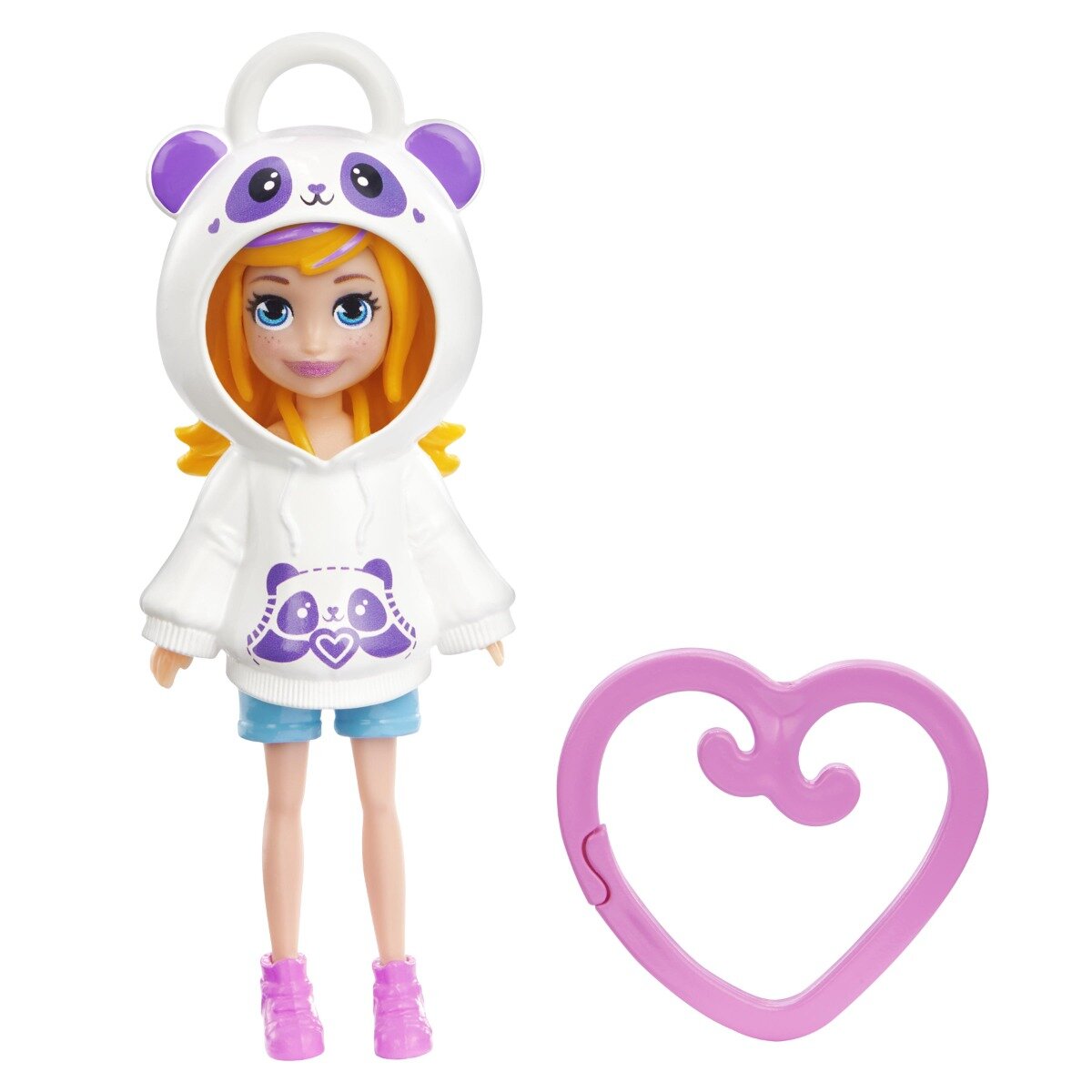 Polly Pocket Papusa cu hanorac animalut HKW00
